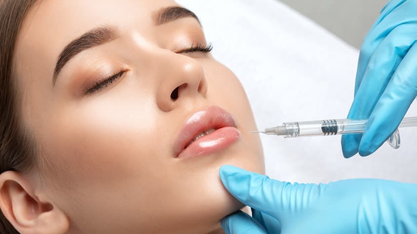 Dermal filler injectable treatment at Harmony Med Spa